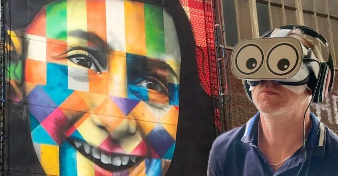 Virtual reality recreation of the Anne Frank house hiding place